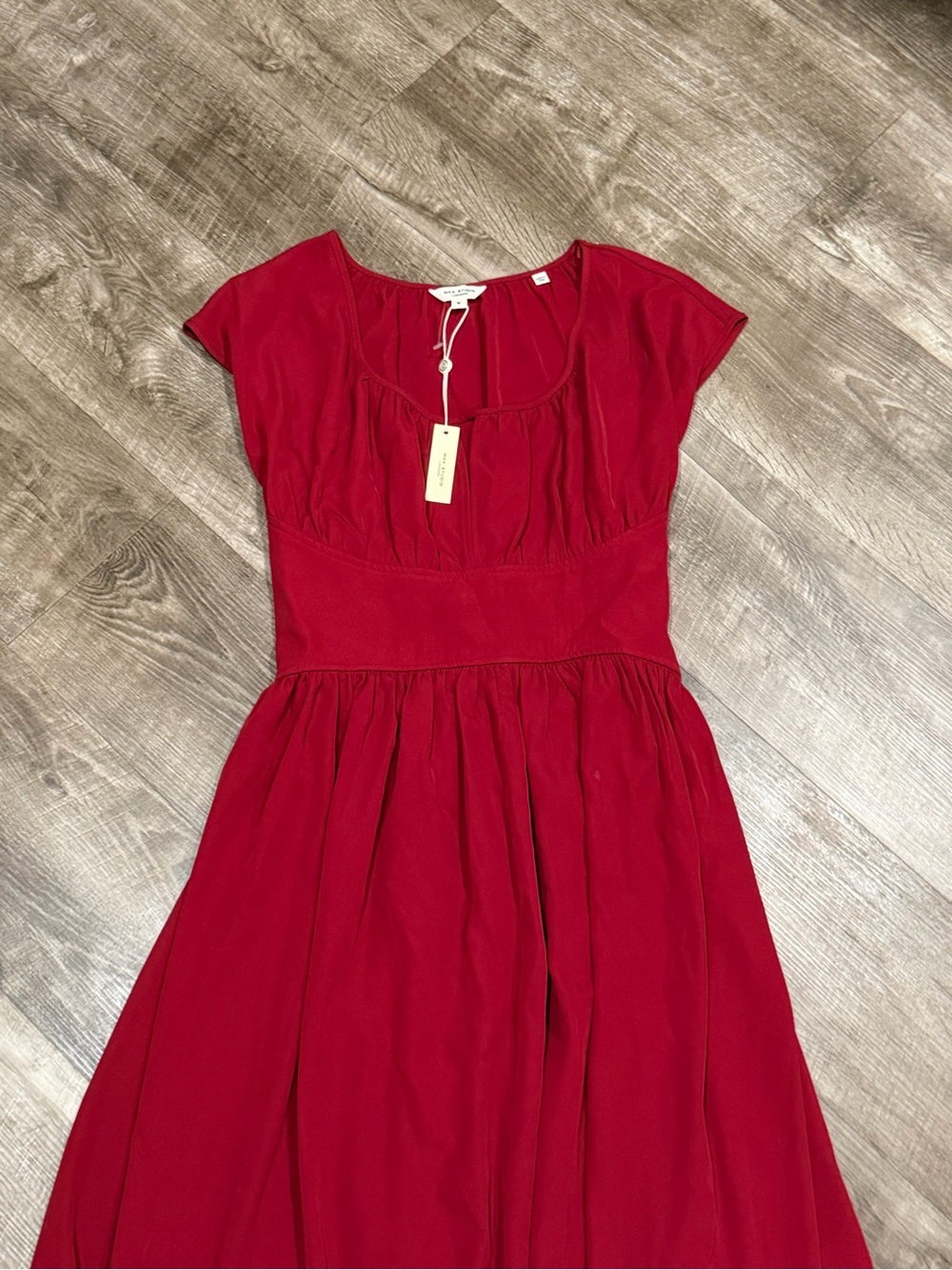 Max Studio Front Keyhole Maxi Dress Red Size Medium summer fashion - Picture 4 of 7